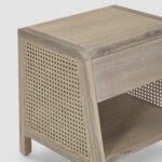 Wicker Elm Bedside Table